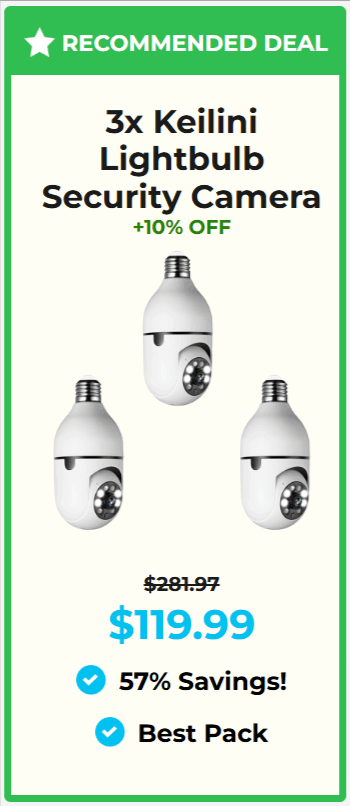 Keilini Lightbulb Security Camera