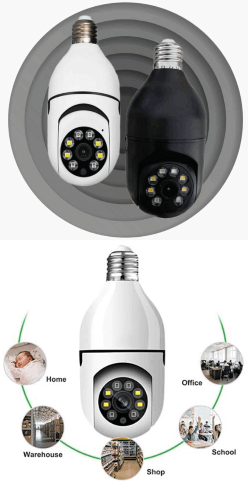 Keilini Lightbulb Security Camera